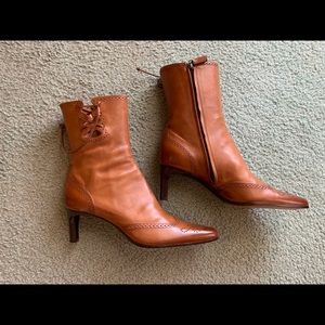 Ralph Lauren leather stiletto boots